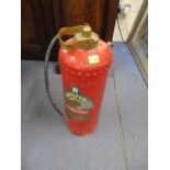 A vintage Antifyr water extinguisher