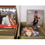 A large collection of 1960s-1990s LP records to include Rod Stewart, Queen, The Shadows, US and