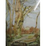 Roland Clements British 20th century, 'Downe Wood Kent', watercolour, signed and dated 1980, lower