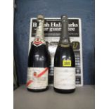 A bottle of Blanc de Blancs Champagne, 1986 and a bottle of Clairette Muscat