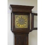 An 18th Century Longcase Clock with square brass dial inscribed Jos Stockford, Thame, pierced