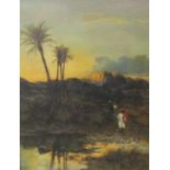 PAUL H. ELLIS (exh. circa 1883-1933)Sundown-Nr Al Kantara, Algeriasigned (lower left), and with