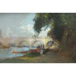 ‡WILLIAM JOSIAH REDWORTH (1873-1947)'The River of Pleasure-Maidenhead'signed 'W. Redworth' (lower