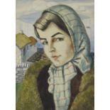 ‡HARRY KERNOFF (1900-1974)Irish Girlsigned 'Kernoff' (lower right)watercolour, unframed15 x 11in (