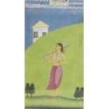 DECCANI SCHOOL, SOUTH INDIA, MID 18th CENTURYTwo Ragamala scenes: one depicting a Musician, the