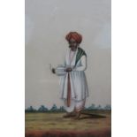 COMPANY SCHOOL, 19th CENTURYFour paintings comprising a Portrait of a servant carrying a Dish,