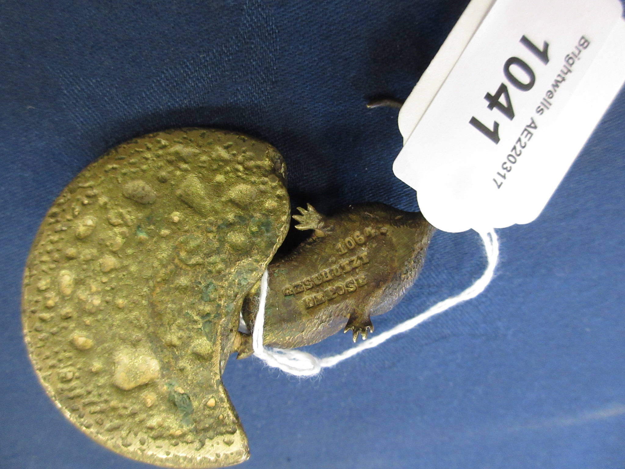 An Austrian cold painted bronze Figure of a Mouse with a biscuit, 3 1/2in, No. 1064 - Image 5 of 5