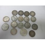A Collection of Crowns, George III - Edward VIII, to include an 1804 B.O.E. Dollar, a 1780 Maria