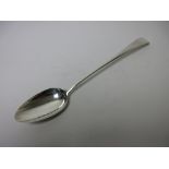 A George III silver Stuffing Spoon, old english pattern, London 1781, maker: Hester Bateman