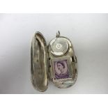 An Edward VII silver Sovereign and Stamp Case, Birmingham 1909