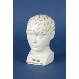 A 19th Century phrenology Bust, "Fowlers", 6in H