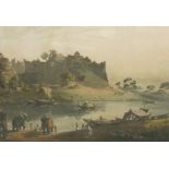 AFTER HENRY SALT (1780-1827)Ruins of the Fort at Juanpore (sic) on the River Goomtee, coloured