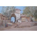 JOHN VARLEY Jnr (1850-1933)The Khanpur Gate, Ahmedabadsigned and dated 'John Varley 91'watercolour14