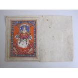 An Albumcontaining a selection of seven unframed illuminated folios from a dispersed Indian