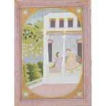 KANGRA SCHOOL, NORTHERN INDIA, EARLY 19th CENTURYAn Illustration from the Rasikapriya of