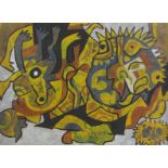 VASANTE GODKE (fl. mid 20th Century)Mythological Subjectink and watercolour, 11 1/2 x 15 in (29.3