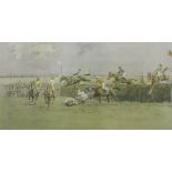 CHARLES JOHNSON PAYNE “Snaffles” (1884-1967)The Grand National (the Canal Turn)pencil signed ‘