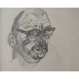 ‡JOHN BRATBY, RA (1928-1992)Self-Portraitpencil on paper19 ¾ x 14 ½ in (50 x 37cm)Provenance: from