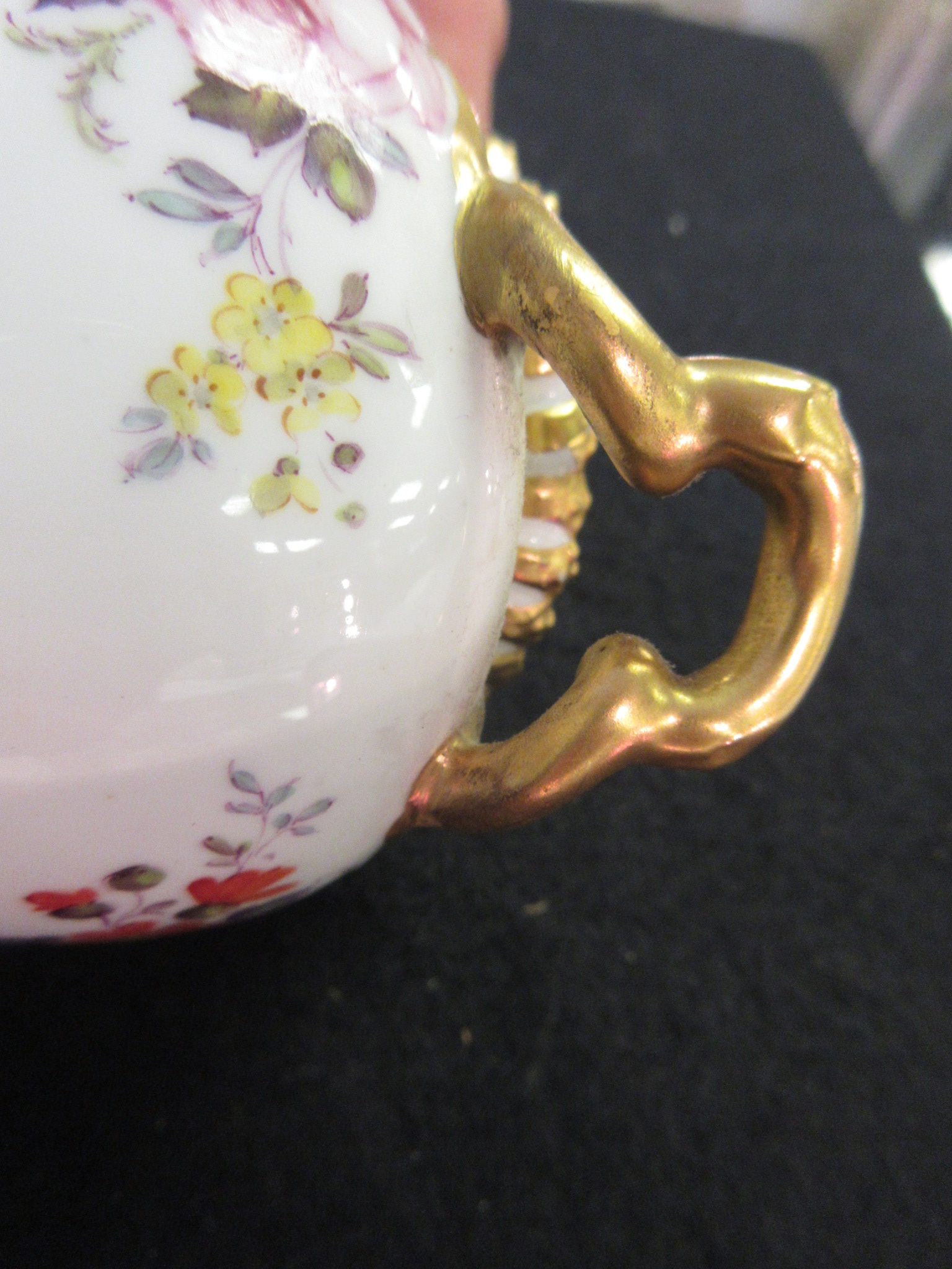 A Royal Crown Derby ogee Vase and Cover painted floral bouquet in colours and gilt, 7 1/2in, No 1298 - Image 6 of 6