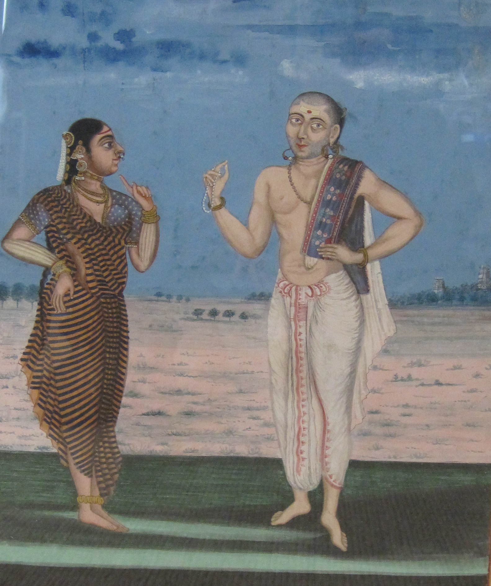 COMPANY SCHOOL, TANJORE, SOUTHERN INDIA, 1st HALF 19th CENTURYThree Portraits each depicting a