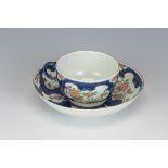 An 18th Century Worcester porcelain Tea Cup and Saucer, with polychrome painted Kakiemon decorated
