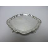 A George III silver shaped oval Teapot Stand, London 1802