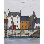 DAVID BARNES (Contemporary)Welsh Harboursigned on the reverse 'David Barnes'acrylic on board12 x 9