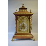 A German Ormolu Mounted Walnut Bracket Clock by R.M.