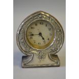 A Silver Mounted Mantel Clock, Chester 1923. 9.