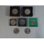 Two Boxed 1951 Festival of Britain Crowns together with Collection of Five Crowns including