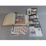 An Edwardian Universal Stamp Album and Contents together with a Collection of Loose Stamps and