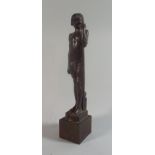 A Bronze Figural Study of Youth wearing Loincloth and holding a Bow.