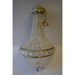 A Vintage Glass Bead Ceiling Light Shade.