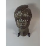 An Interesting mid 20th Century Glass Fibre Sculpture of a Woman's Face,