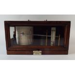 A Cased French Richard Freres Barograph Retailed by T.B.