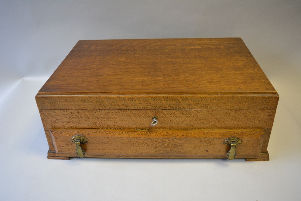 An Art Deco Oak Canteen of Cutlery by Bentalls, Kingston on Thames. - Image 4 of 5