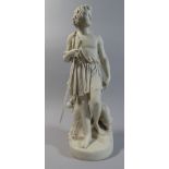 A Copeland Parian Ware Sculpture 'The Shepherds Boy' After L.A.