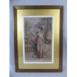 A Gilt Framed Artist Proof Mezzotint Engraving of Lady Fleming.