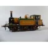 A Boxed Ace Brassworks O Gauge LBSCR 0-6-0T A1 Class Terrier Boxhill Number 82 in Brown/Green
