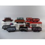 A Collection of 9 O Gauge Mineral Wagons by Slaters and Parkside Dundas. All Complete.