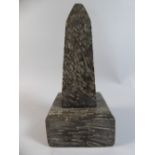 A 19th Century Hopton Wood Derbyshire Fossil Marble Obelisk.