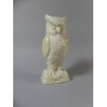 A Belleek Owl, 21cm High.