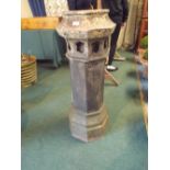 A Victorin Terracotta Chimney with Removable Pot Top,