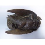 A 19th Century Bronze Study of a Deceased Swift.