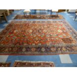 An Antique Ziegler Mahal Carpet 363x268cm