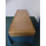 A 20th Century Butchers Block Top. 170x61x20cm Deep.