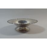 A Silver Circular Fruit Bowl on Foot, Stamped for Manoah Rhodes, Bradford. 22cm Diameter.