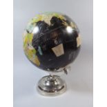 A Vintage Black Oceans Terrestrial Globe.