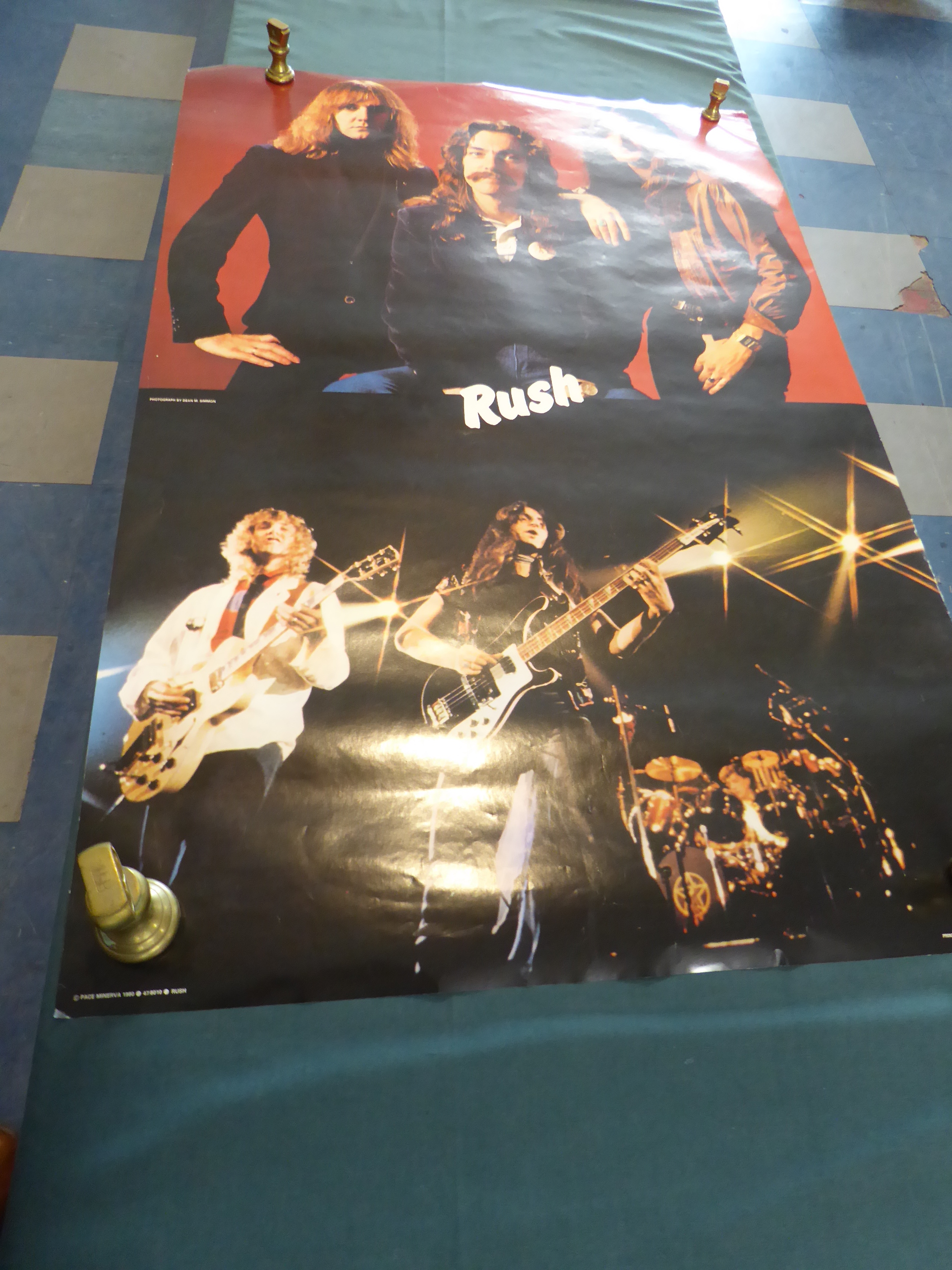 A Collection of Eight Vintage Rock Posters to Include The Beatles, Rush, Richie Blackmore, Saxon, - Image 8 of 8