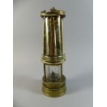 A Brass Miner's Safety Lamp.